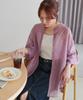 Sheer Band Collar Shirt Colors DCZ1041204A0001 Free Size Violet [Discoat] [Discoat] [Revival] (Web-Exclusive Available)