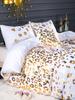 Animal Leopard Duvet Cover Cheetah Print Bedding Set Cotton Soft Quilt Cover Gold Comforter Cover Duvet Cover Pillowcases
