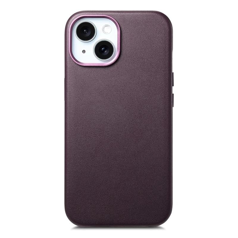 Business Sle for Macsafe Leather Case for IPhone 17 Pro Max Air 16 E 15 14 13 Pro Plus Strong Magnetic Wireless Charging Cover