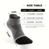 WRELS Merinowolle Outdoor Sport Fünf-Zehen-Socken Feuchtigkeitsableitend Elastisch Laufsocken Stoßdämpfend Atmungsaktiv Trekking Zehensocken
