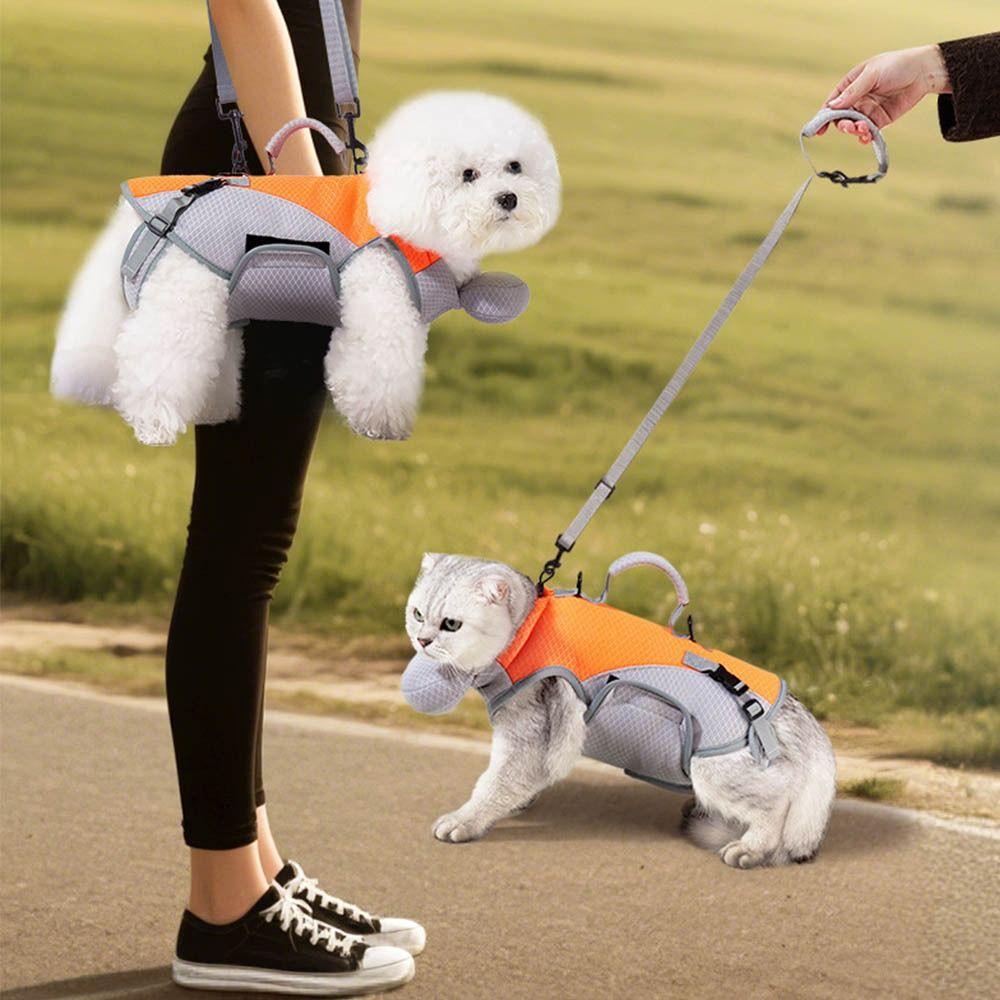 Breathable Pet Cooler Jacket Full Support Pet Outing Backpack Walking Dog