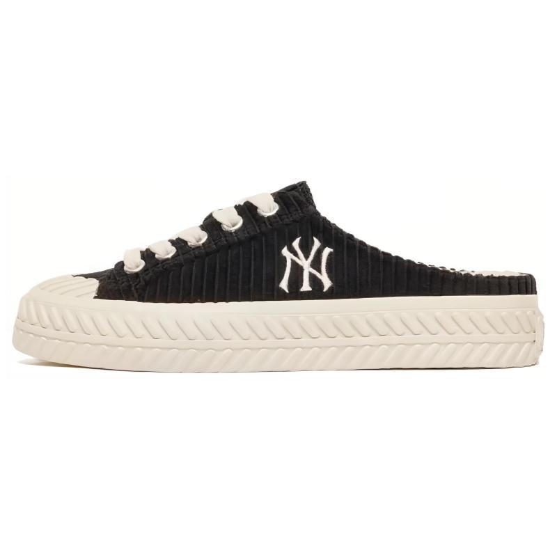 MLB Playball Mule Легкие и дышащие низкие кеды для скейтборда Унисекс Черные кроссовки 3AMUUD116-50BKS 39