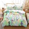 Anime Your Lie in April Bedding Set, Duvet Cover & 2 Pillowcases, Musical Character Pattern Breathable Fabric All Season Use