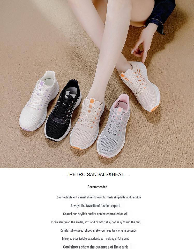 2026 Autumn Women's Lightweight Breathable Casual Low-Top Running Shoes