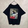 [USED] Vintage 2000s Inuyasha Aimyon-worn short-sleeved shirt in black (Anime)