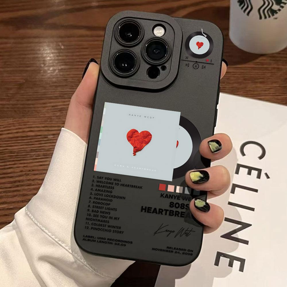 

Fashion Rapper Kanye West Hot Album Phone Case For iPhone 16e 16 15 14 13 12 11 Mini Pro Max X XR XSMax 8 7 6 6S Plus Soft Cover iPhone 16