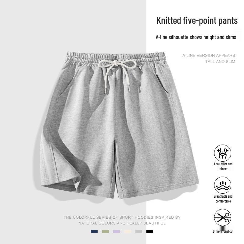 

Women s Trendy Summer Casual Sports Shorts - Versatile American Brand, Loose Fit, Five-Point Fitness Style L [115-130 lbs] сірий колір