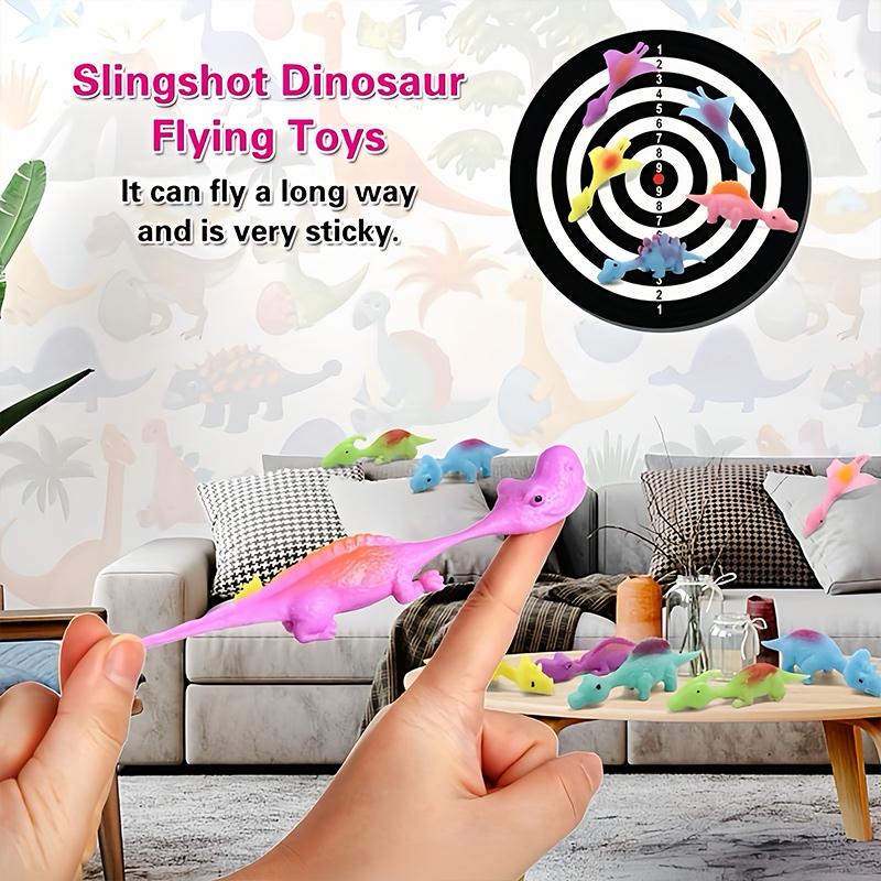 5/10/15/20pcs Dinosaur Slingshots Flying Finger Flinger Toys for Kids Birthday Party Valentine Gifts Stuffer  Classroom Prize
