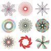 Funny Spirograph Drawing Toys Set Interlocking Gears & Wheels Geometric Ruler Drawing Accessories Creative Educational Kids Toy