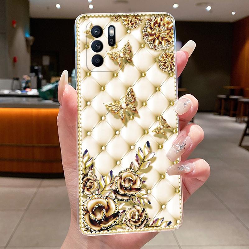 For Oppo Reno6 Z Case CPH2237 Luxury Dragon Cute Cool Boys Girls Transparent TPU Cover For Oppo Reno 6Z 6 Z Reno6Z 5G Phone Case