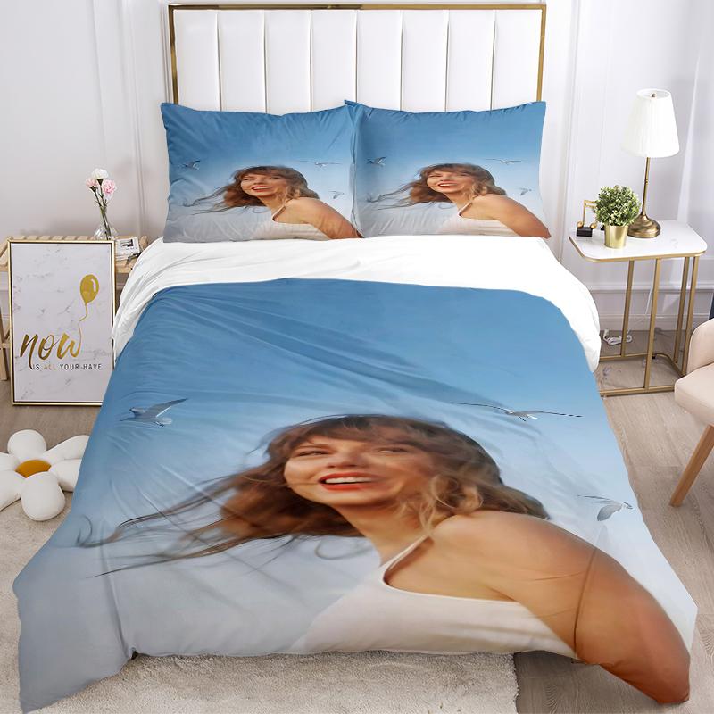 3 Stück Taylor Swift's Album Cover Artwork Bettwäsche-Sets Für Alle Größen Neu 3D-Druck Bettbezug Bettdecke Bettbezug Kissenbezug Schlafzimmerdekoration