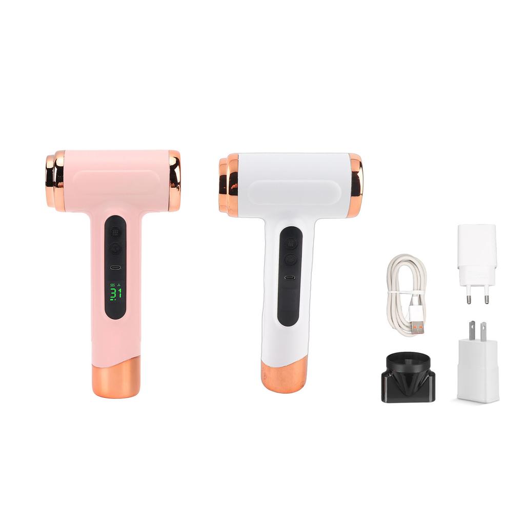 Cordless Hair Dryer Portable Travel Rechargeable Lightweight Hot Cold Blow 200W for Dormitory Portable Travel Hair Dryer