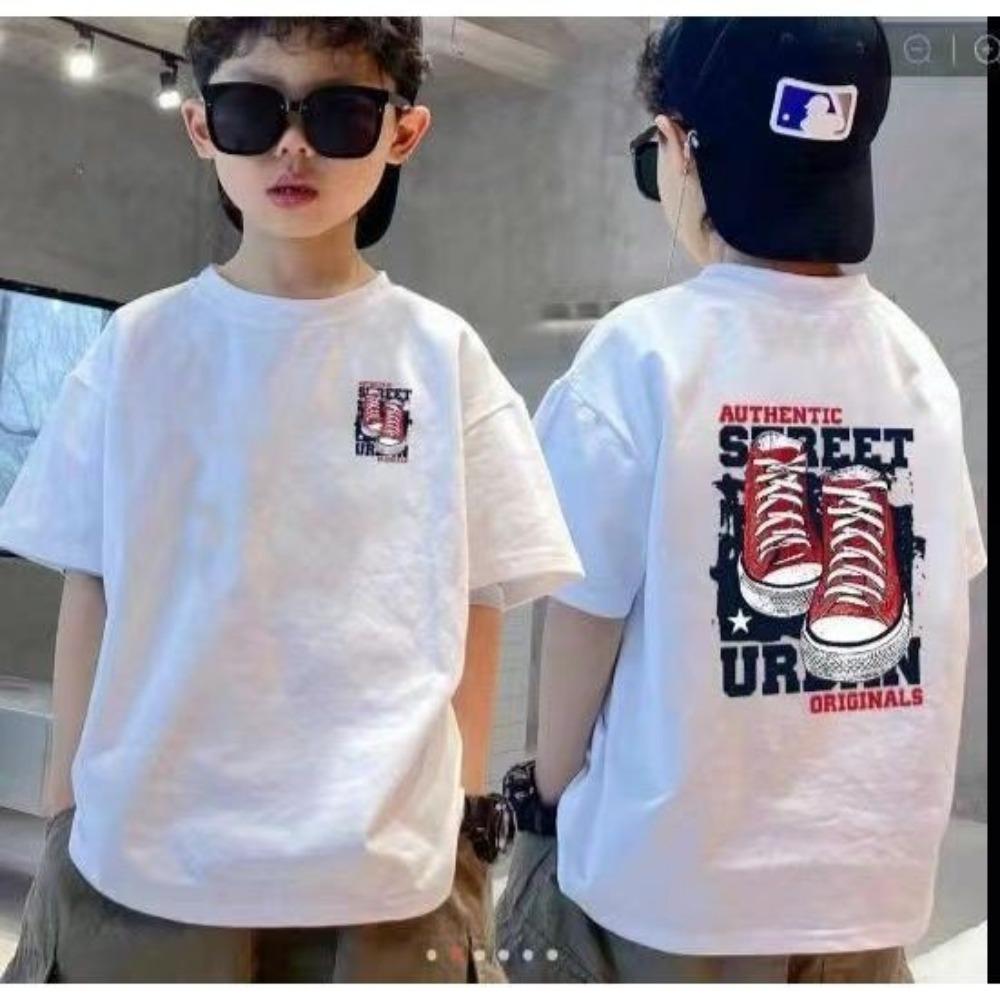 

NELY мальчишеская короткорукавная стильная детская одежда Brother Wear летний детский трикотаж 150