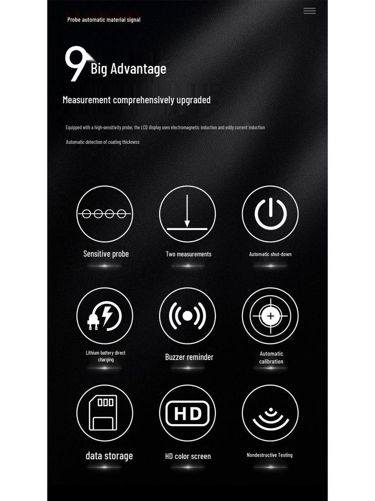 BSIDE Aimo T2 High Precision Coating Thickness Gauge for Car Paint