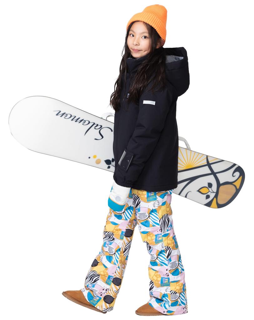 [Onyone] Ski Wear RES77004 Kids Snowsuit BLK x ORN 150