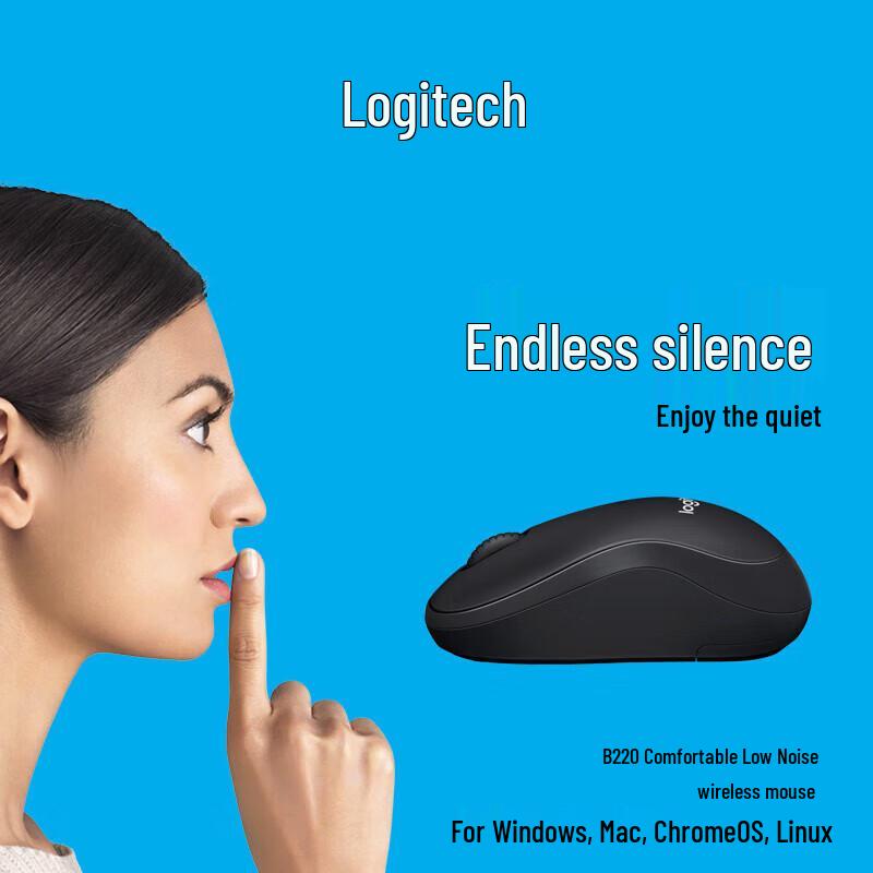 Logitech B220 Silent Wireless Office Mouse