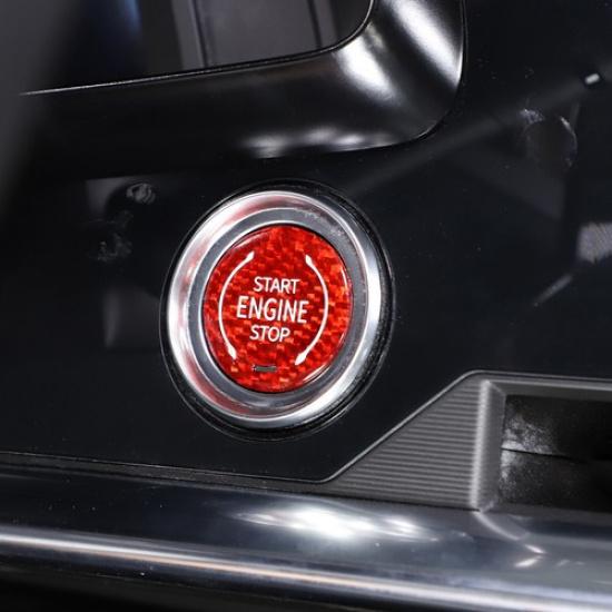 

Red Carbon Fiber Start Stop Engine Switch Button Sticker For Corvette C8 20-21