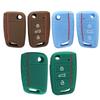 Silicone Car Accessories Key Case Cover for Volkswagen Golf 7 Tiguan Skoda Octavia A7 for Seat Ateca FR Key Holder Car-styling