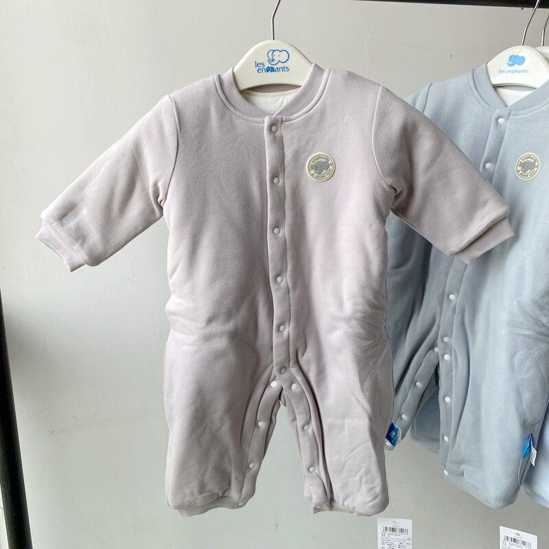 

Clearance Sale on Genuine Liyingfang Products: Infant Boys and Girls One-Piece Romper, Self-Heating, Thick Padded Cotton Purple Gray 80/Length 66cm