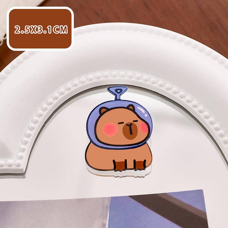 Cute Cartoon Capybara Brooch Fashion Creative Fashion Capybara Acrylic Badge Backpack Decoration Pins Clothing Accessories Gifts
