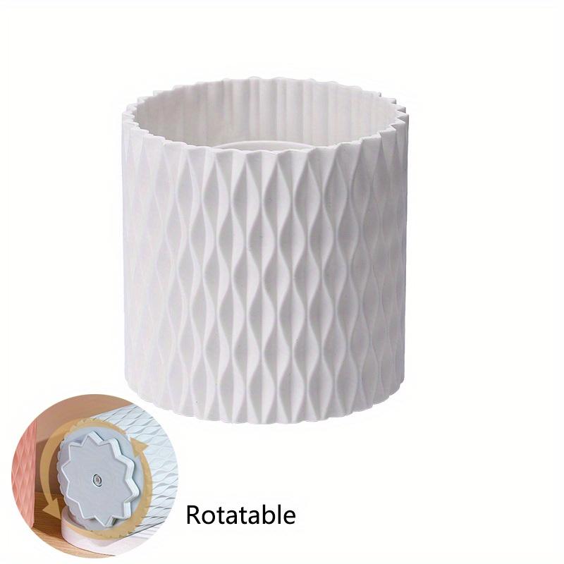11,8 x 11,8 x 11,8 cm, 1 Stück, um 360 Grad drehbarer Make-up-Pinsel- und Stifte-Organizer mit großer Kapazität, multifunktionaler Halterbecher zur Aufbewahrung von Lippenstift und Augenbrauenstift.
