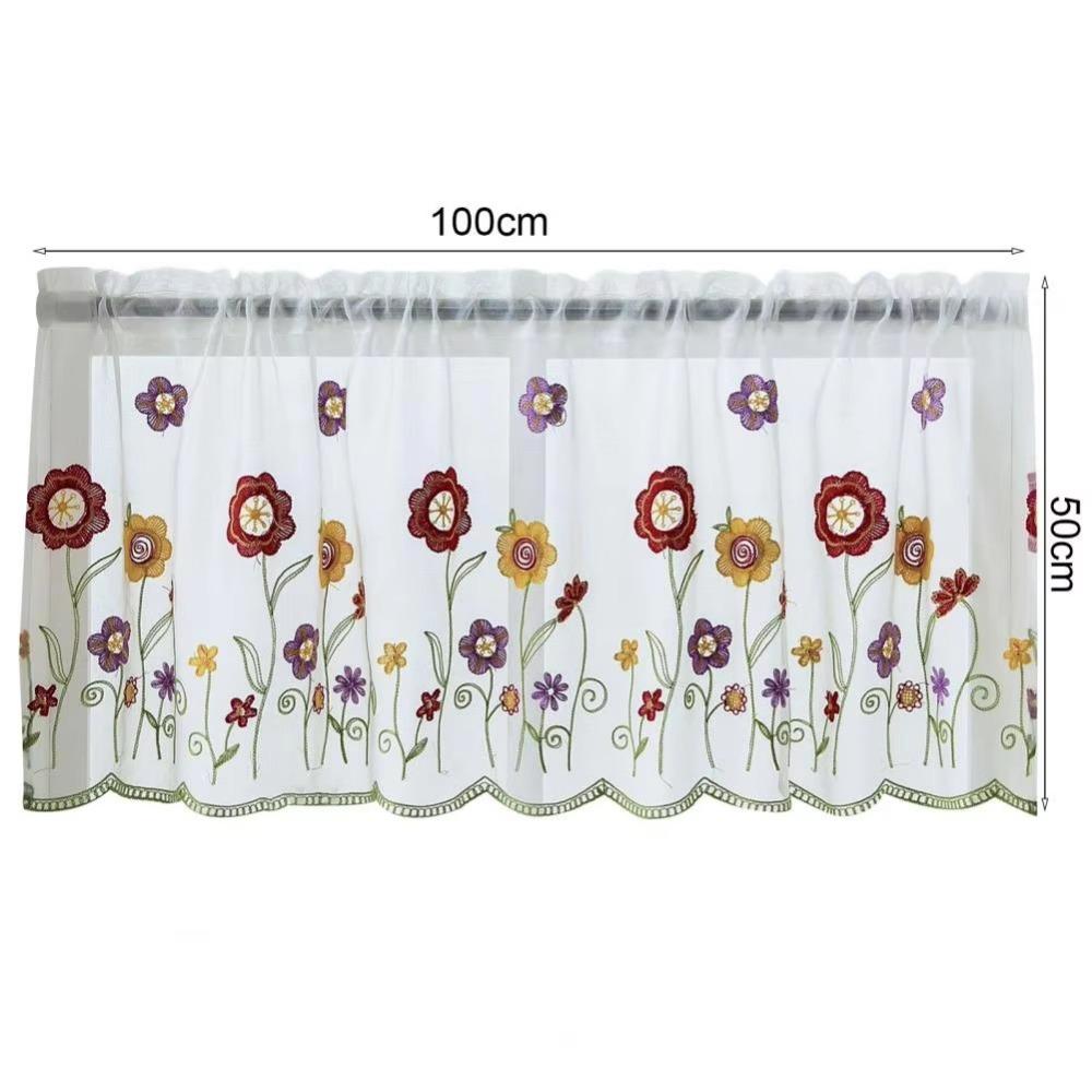 39.4x19.7 Inch Sheer Valance Curtain Window Drape Shades  Living Room Decoration