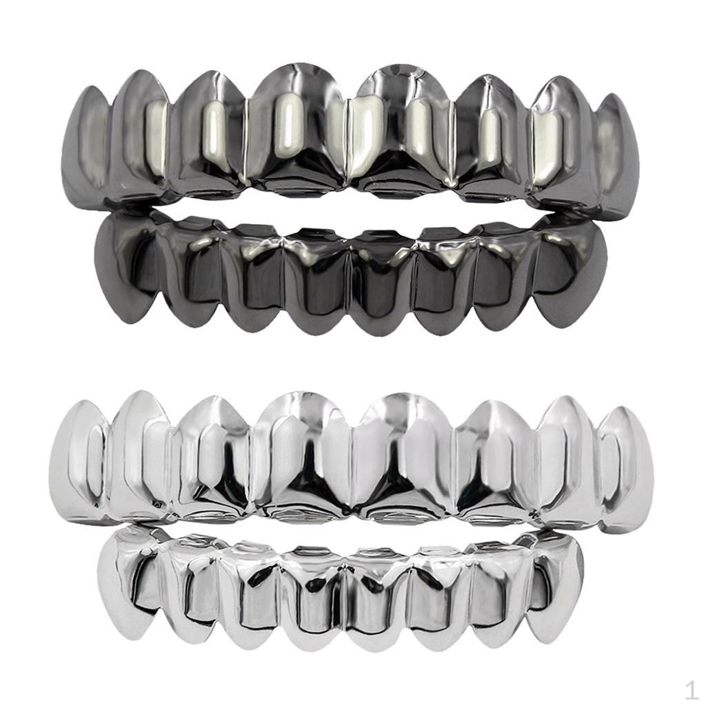 

Набор из 8 гриллзов с серебряным покрытием, 2 штуки, реквизит на Хэллоуин