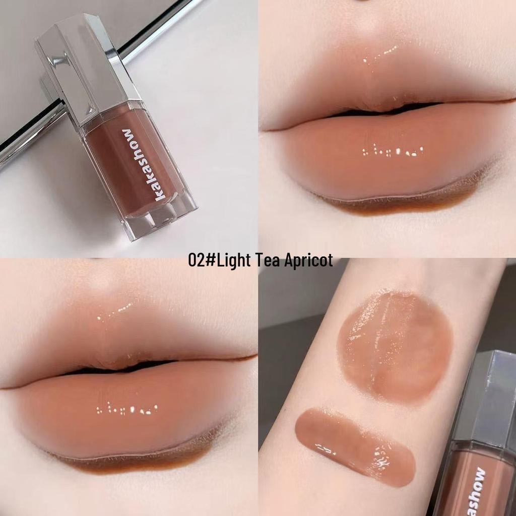 Kakashow Clear Mirror Lip Glaze: Glossy, Fair-Enhancing, Long-Lasting, Affordable Lip Gloss for a Natural Look.