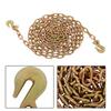 1/4In×20FT Transport Binder Chain 3150Lbs With Grab Hooks Tow Chain G70 Steel