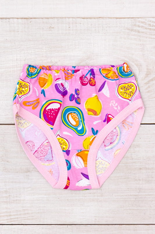 Bielizna – Klasyczne majtki dziewczęce z nadrukiem, wygodny krój, na każdą porę roku 272-002V HC