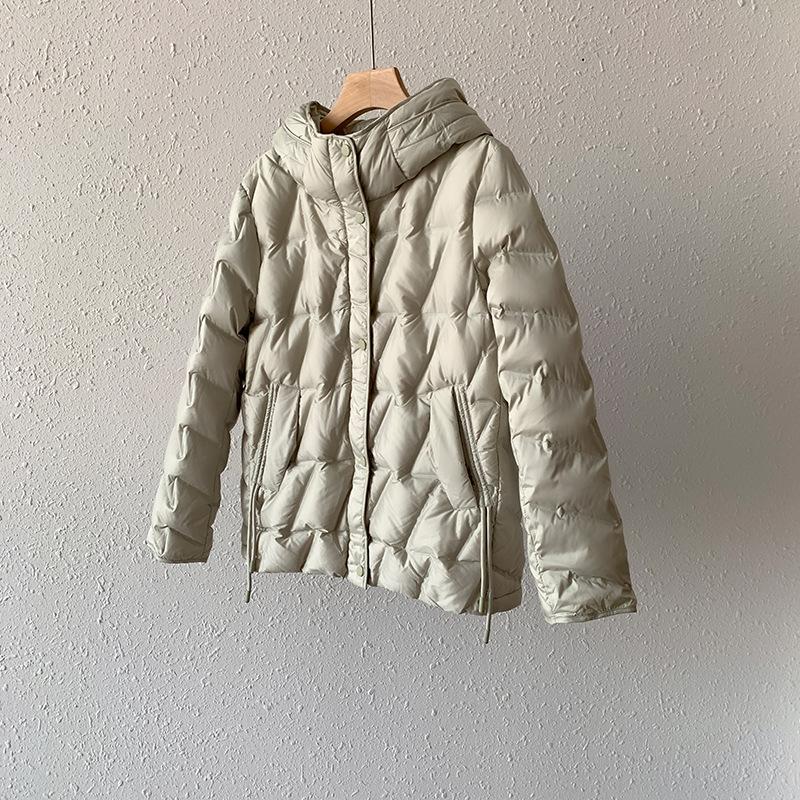 

Легкий жіночий пуховик з білим качиним пухом 2024, тонкий темперамент, осінь і зима, тонке модне пальто в корейському стилі XL світло-зелений колір
