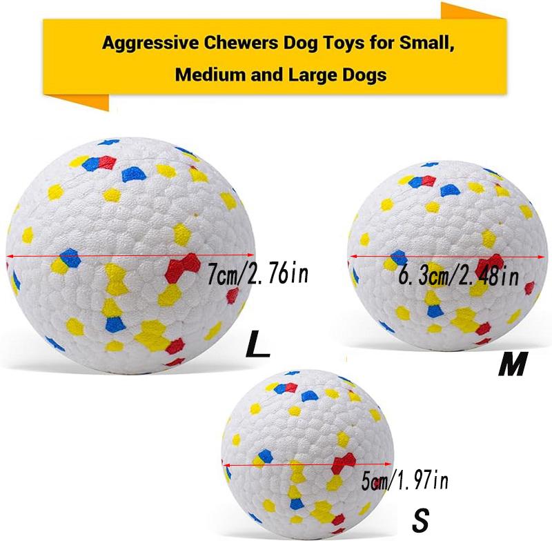 Dog Toy Ball Solid Bite Resistant Small Large Dog Toys High Elasticity E-TPU Pet Chew Solid Ball For Dogs Toys Pet Supplies