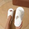 Hairy cross-strapped cotton slippers women's home skin-friendly plush cotton slippers women