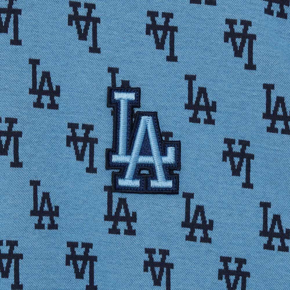 New MLB MONOGRAM Series Los Angeles Dodgers Sweatshirt Unisex Dark Sky Blue 3AMTM0334-07SBD