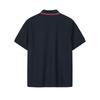 FILA F.C. Fashion Classic Simple Retro Casual Comfortable Versatile Knitted Short Sleeve Polo Shirt Men tops Legendary-Blue F11M621102FNV