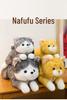 Adorable Calico Cat & Dog Plush Toy - Lying Pillow for Kids' Room Decor