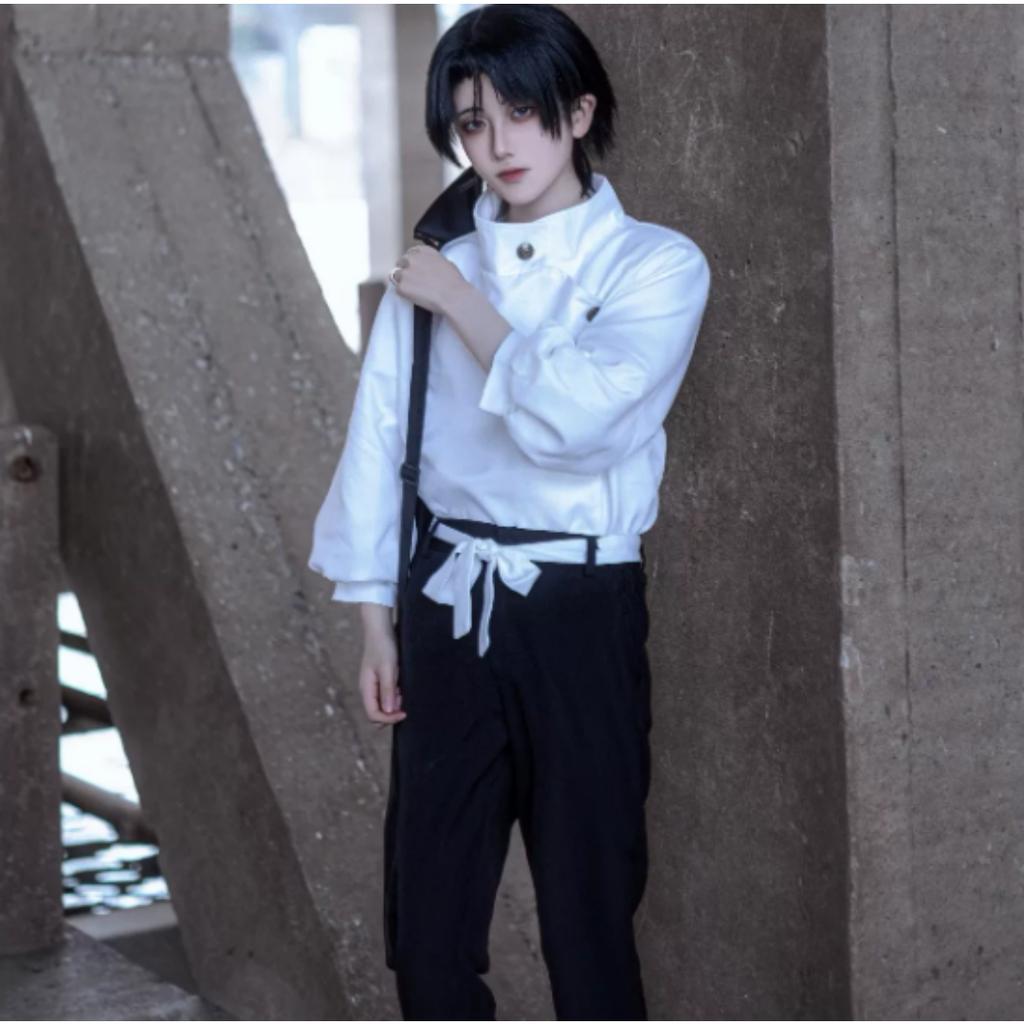 Jujutsu Kaisen Anime Costume Cosplay Ensemble Complet Tenue d'Halloween pour Hommes Femmes