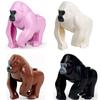 MOC Zwierzęta Zoo Klocki Słonie Tygrysy Słonie Małpy Łosie Niedźwiedzie Owce Wielbłąd Koń Krokodyl Lampart Mini Klocki DIY T11