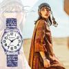 Cute One Size Fits Stylish Analog Stainless Steel Floral Quartz Fashion Accessory Perfect Gift for Bohemian-style Women's Watch, All Display, Band,
