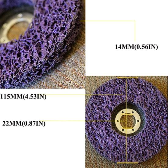 5Pcs Strip Discs for Angle Grinder Remove Rust Paint Clean Welds Grinding