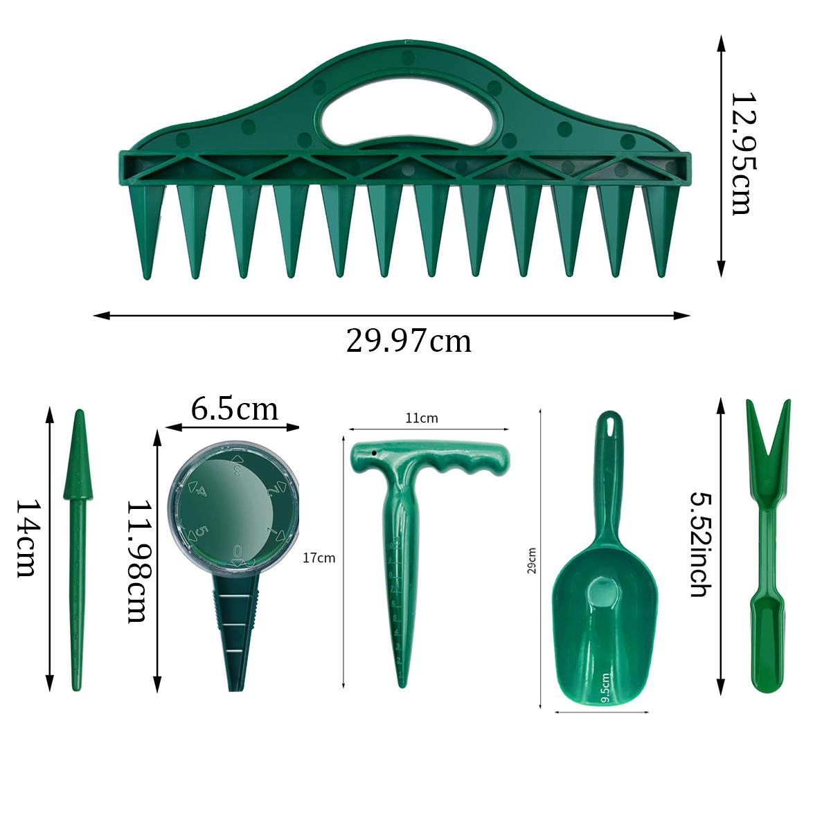 Manual Seeder Plant Seeds Sow Bonsai Accessories Garden Plants Vegetables Seed Drill Dispenser Vegetable Flower Grow Gardening 6pcs зелёный