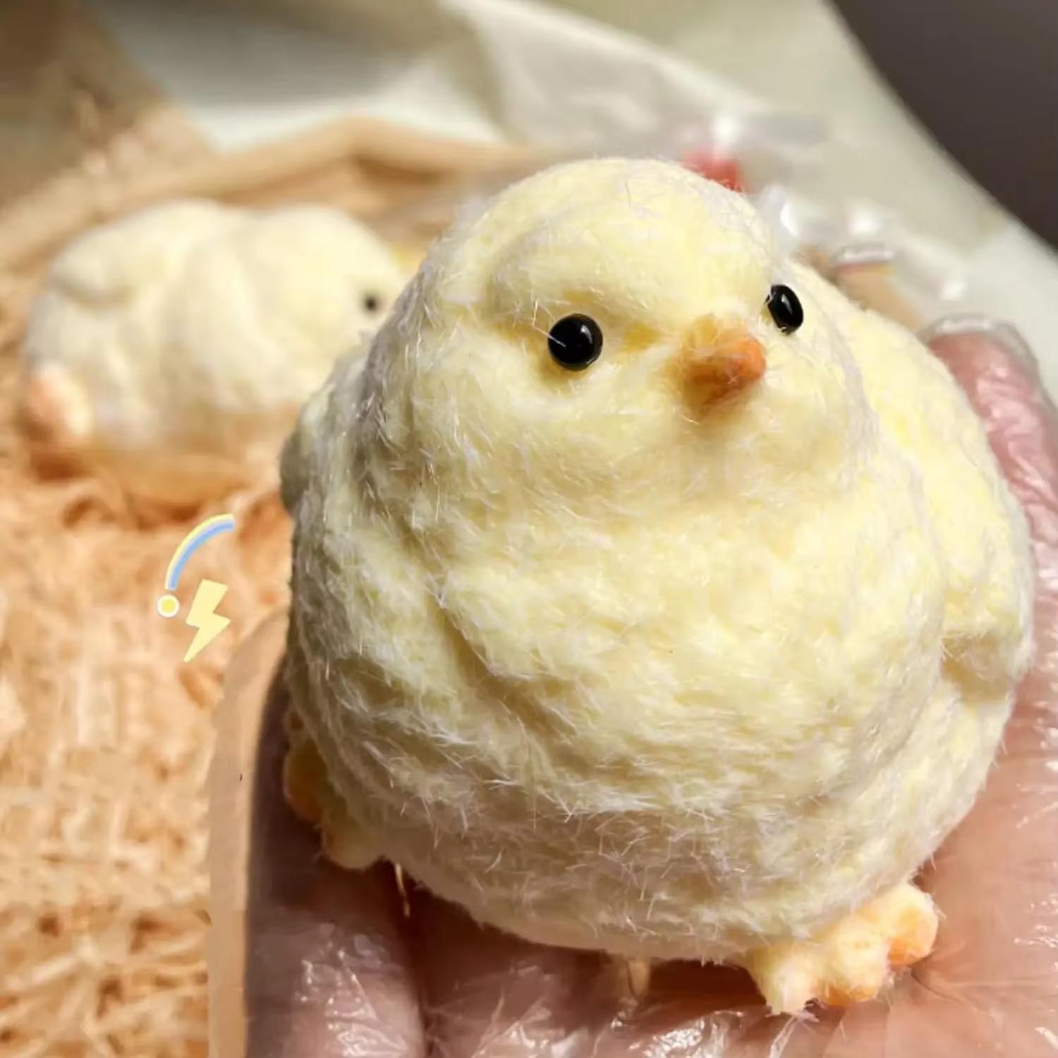 

Handmade Chick Squishy Toys Ultra Soft Squishy Fidget Toys Silicone Pinch Entertainment Games For Children Christmas Gifts (As shown-5131)-