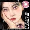 Eyeshare 1 Paar rosa Kontaktlinsen für die Augen natürliche rosa Linie Augenkontakte Schönheit Studenten jährliche Kosmetik