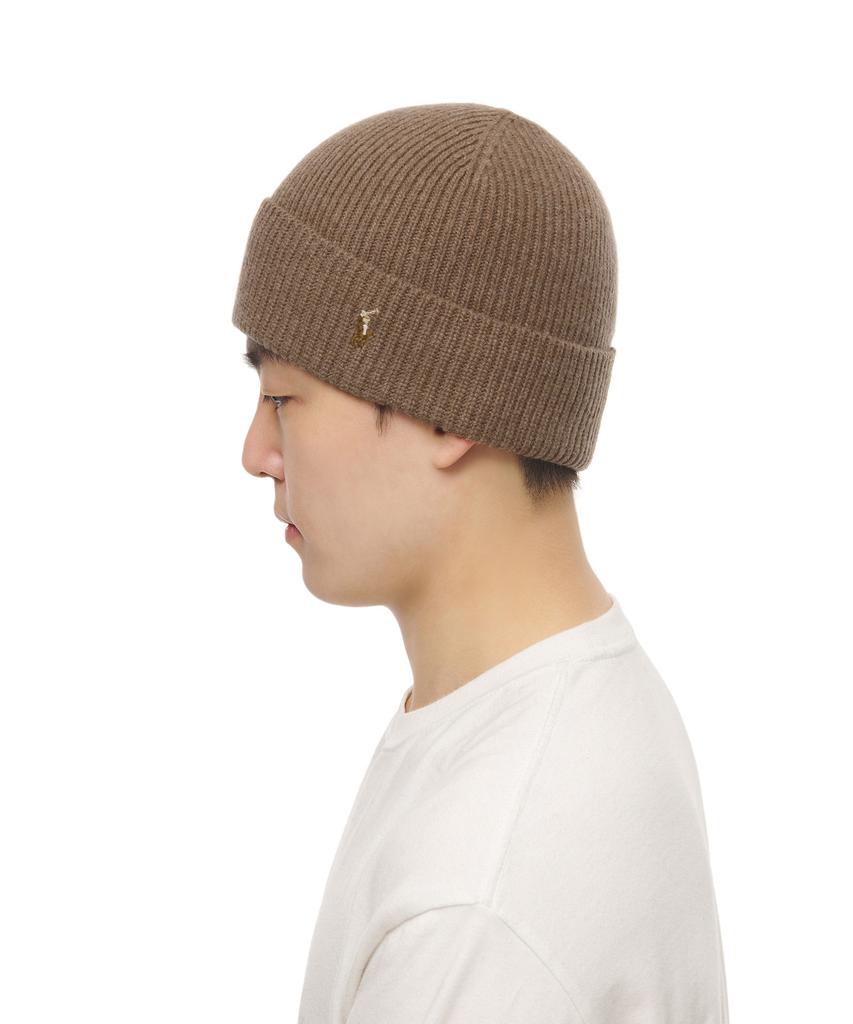 POLO RALPH LAUREN Signature Pony Wool Blend Beanie - Brown