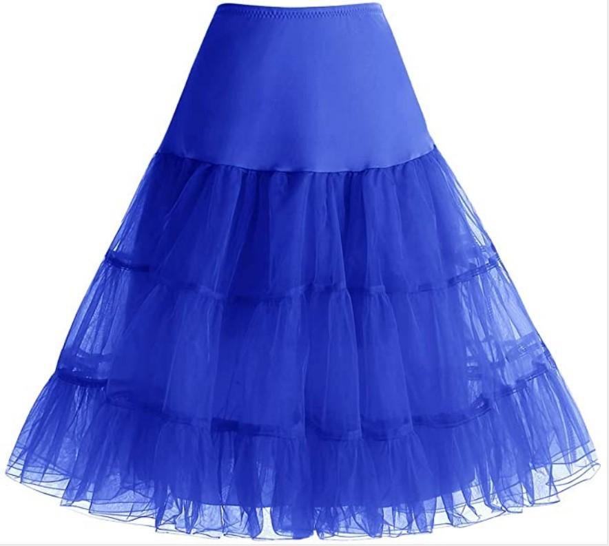 Vintage Boneless Wedding Dress Mesh Skirt Colorful Underskirt Tutu Skirt Wedding Stage Performance Skirt Theme Dress