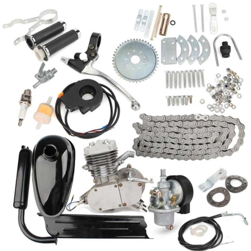 2 Cycle 80cc Motorized Bike Engine Motor Accessories Set Motorcycle Muffler