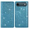 For iPhone 17 Air Case Glittery PU Leather+TPU Card Slot Phone Cover