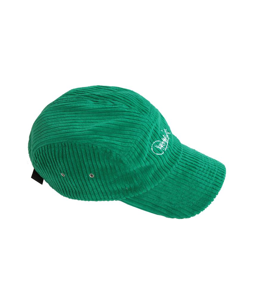 ARCANE FUNK Corduroy Logo Camp Cap Green