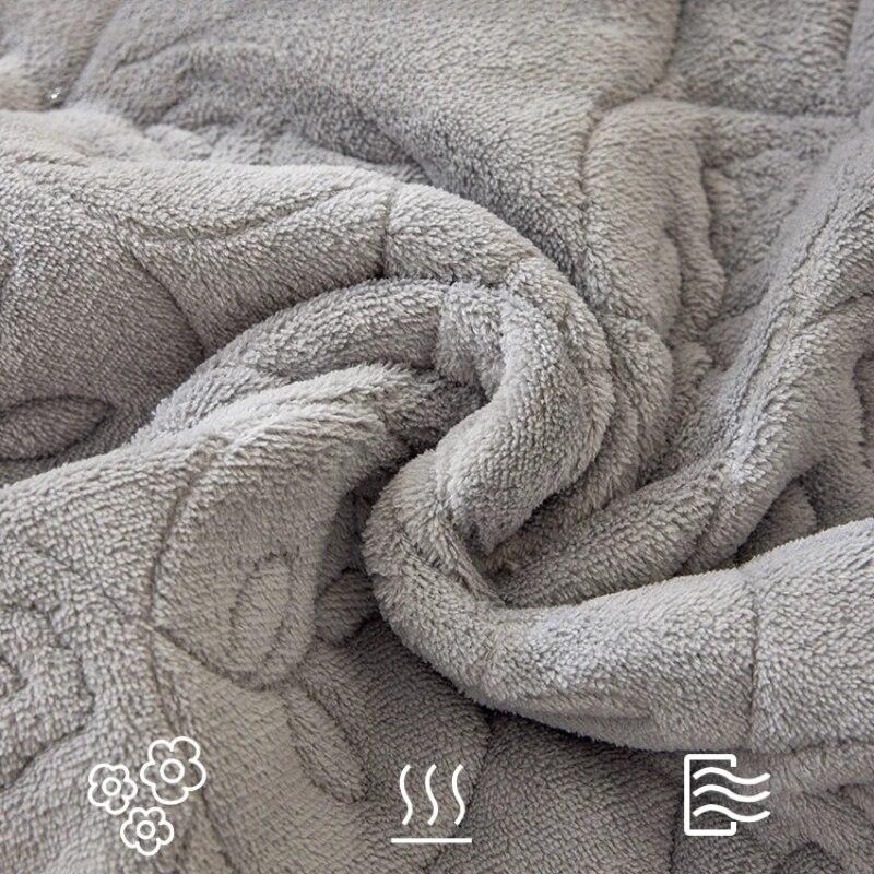 Thicken Plush Flower Sofa Cushion Winter Warm Sofas Towel Anti-slip Universal Couch Covers Pets Kid Soft Blanket Living Room