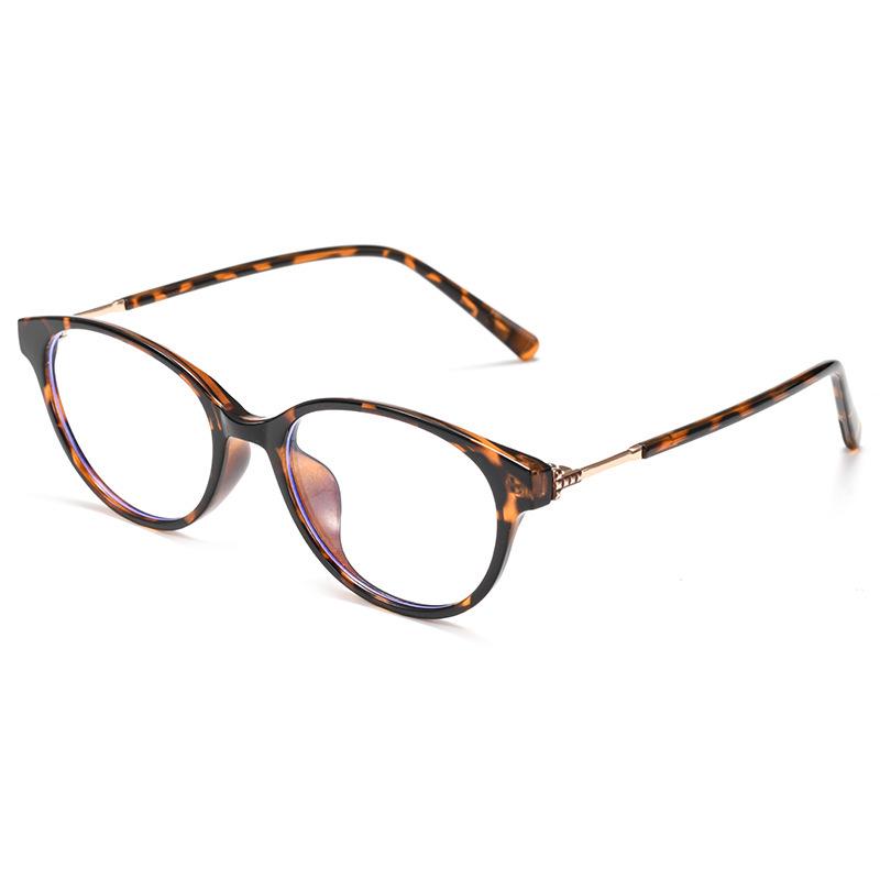 Trendy Cat-Eye Blue Light Glasses with Face-Slimming Design & Flat Lenses